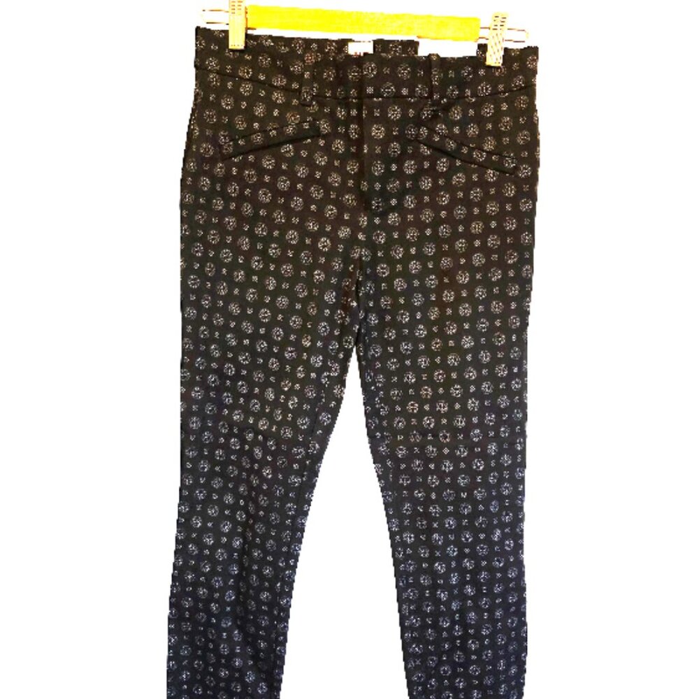 GAP Skinny Ankle Pants Women's 2R Geometric Print Stretch Trousers (NWT)